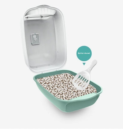 Fully Enclosed Cat Toilet Litter Box