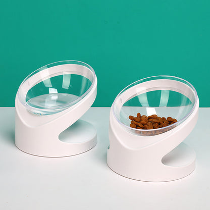 Transparent Pet Food Basin Bowl