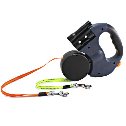 Retractable Double Dog Leash