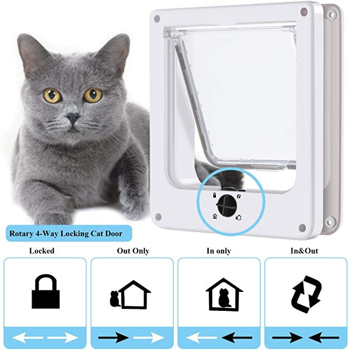 Interior Cat Rotary Lock Magnetic Door