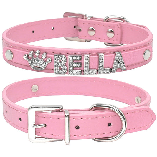 Personalized Rhinestone Collar