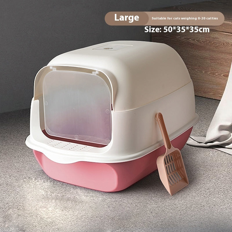 Fully Enclosed Cat Toilet Litter Box