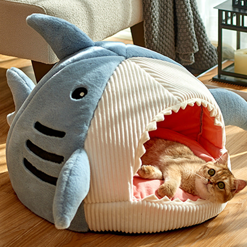 Fun Shark Cat Bed